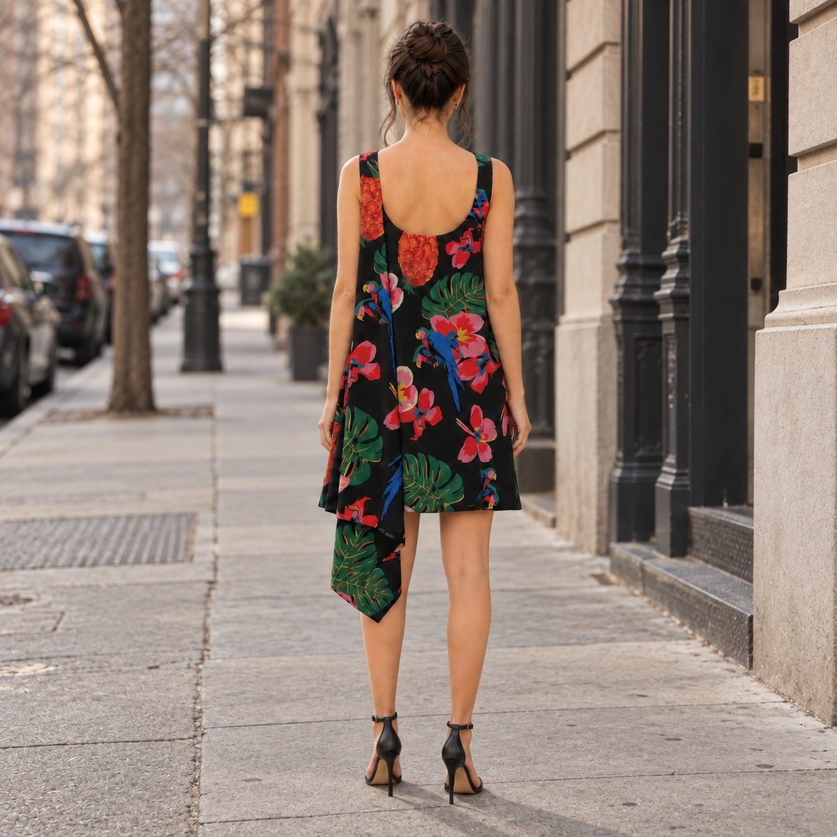 Valentino Printed Silk Dress