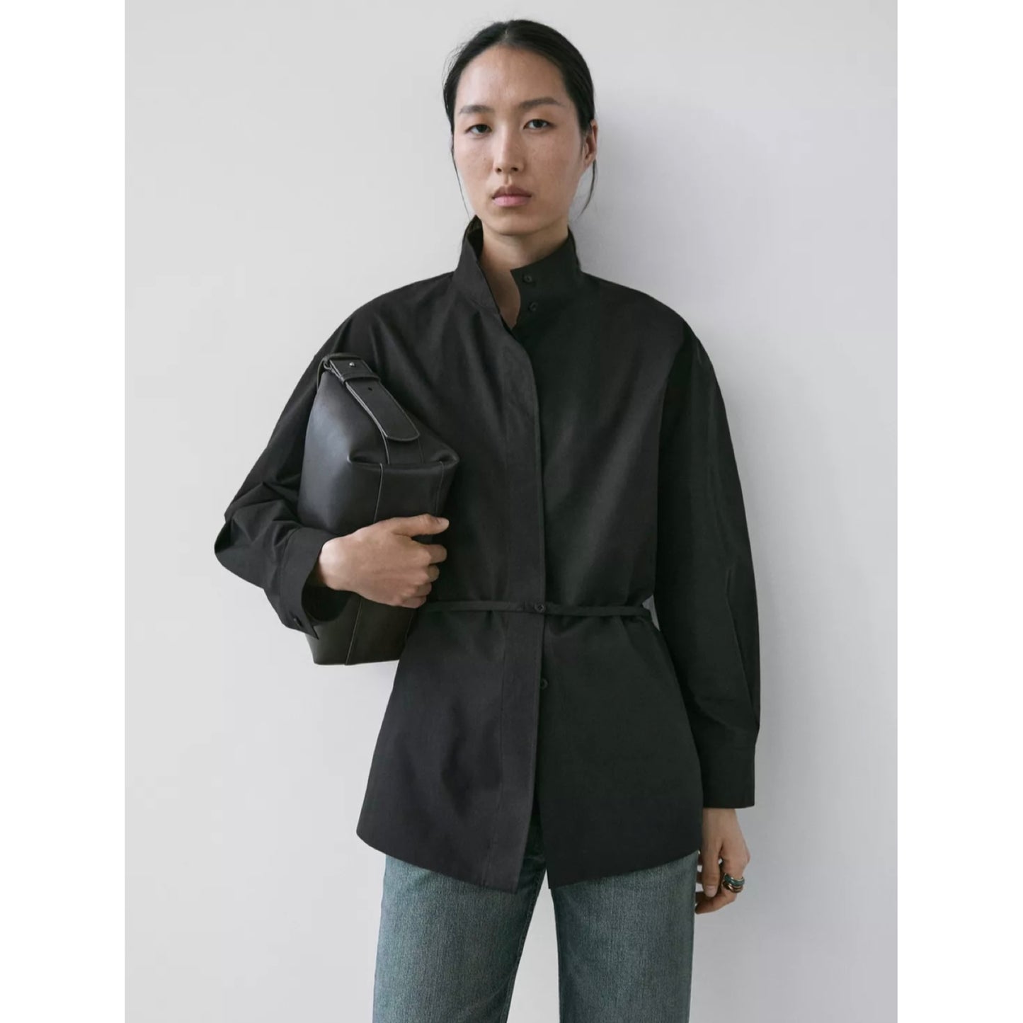 Massimo Dutti High Neck Shirt