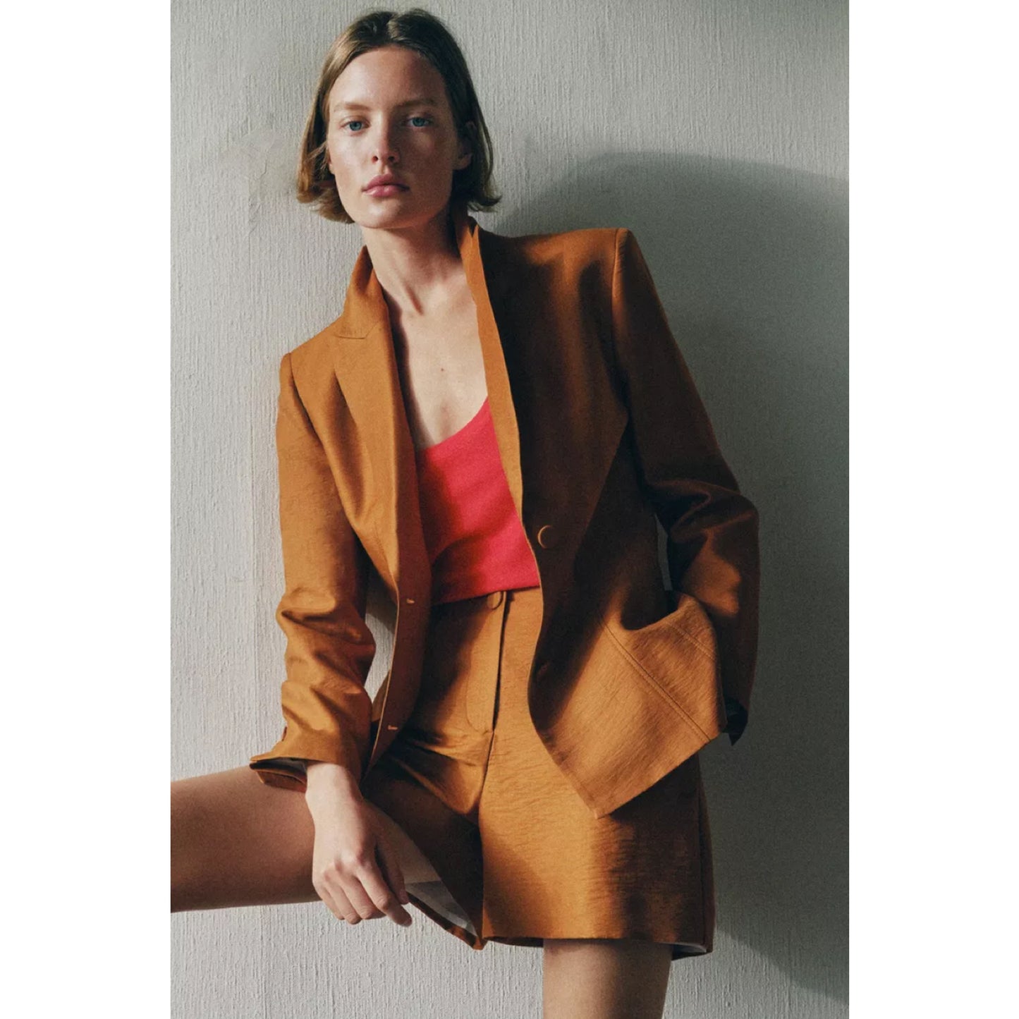 Zara Linen Blend Blazer