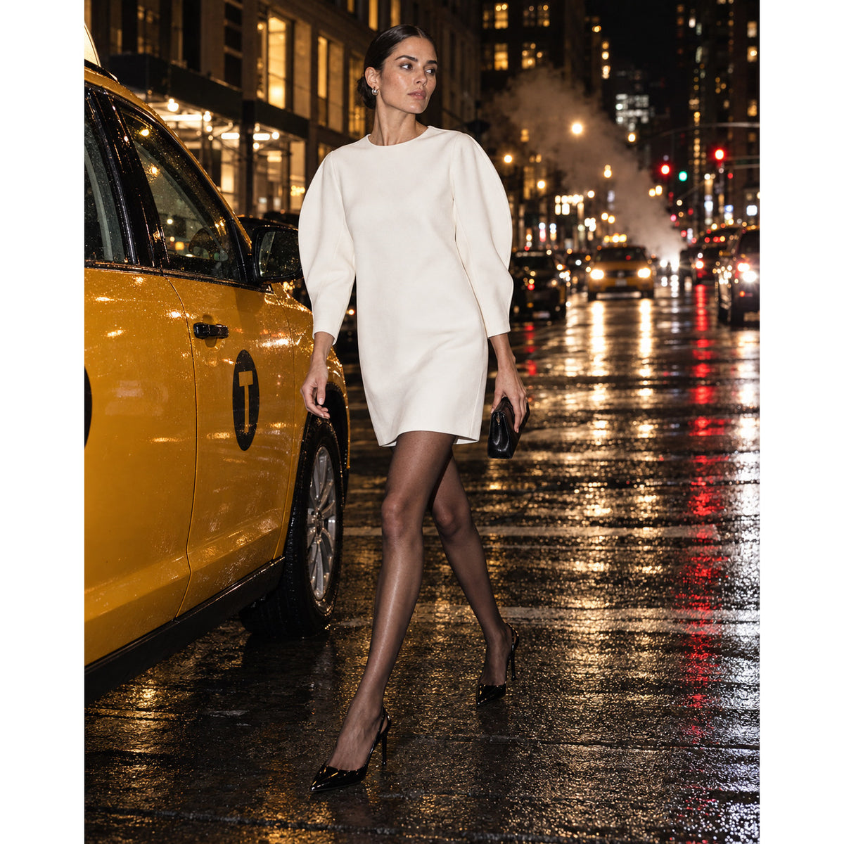 Tibi Origami Sleeve Shift Dress