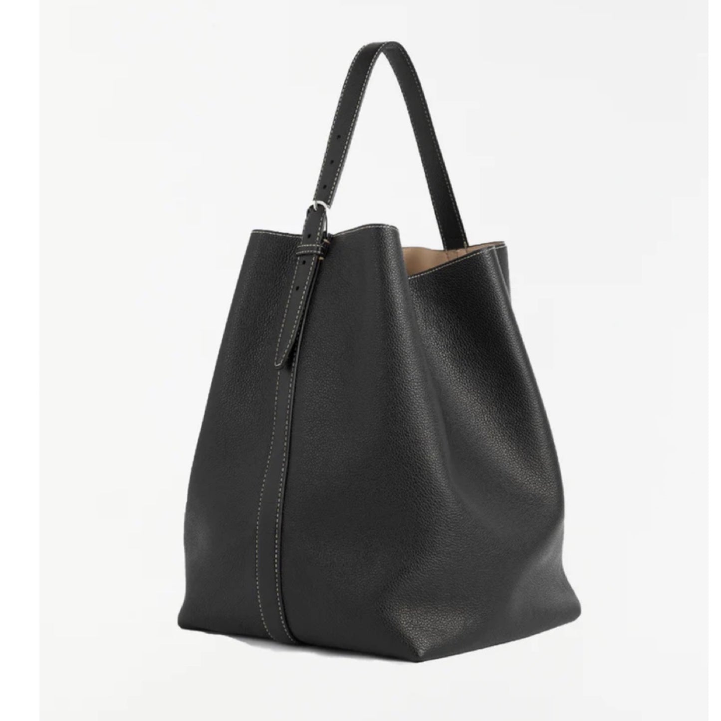 Toteme Leather Belted Tote