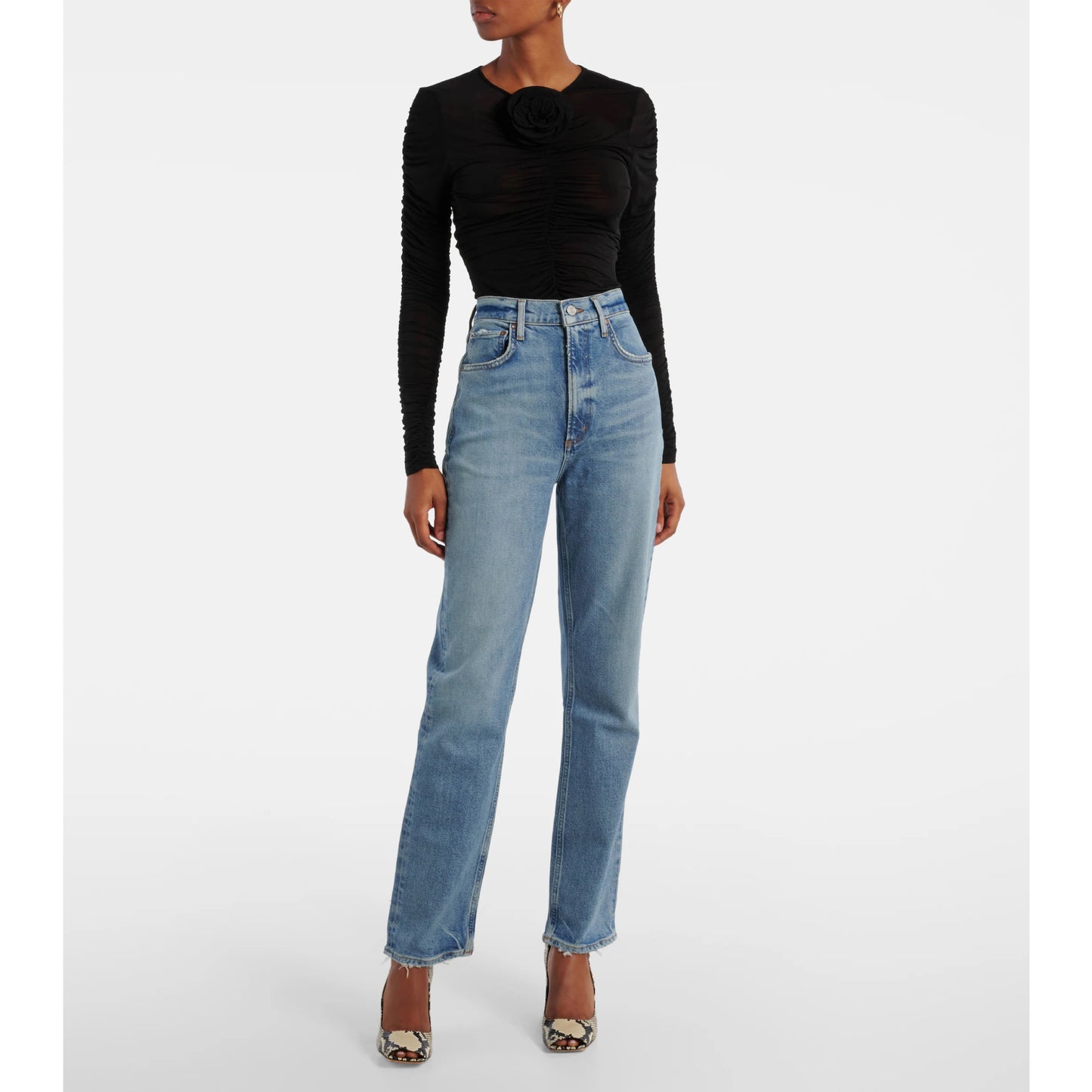 AGOLDE High Rise Stovepipe Jeans