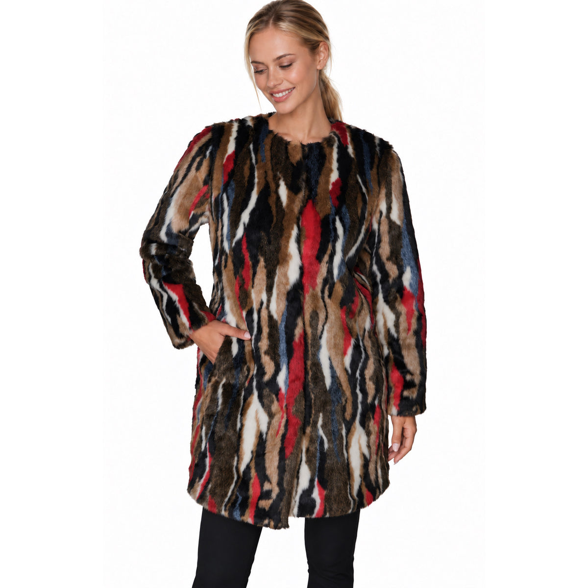 Karl Lagerfeld Faux Fur Jacket
