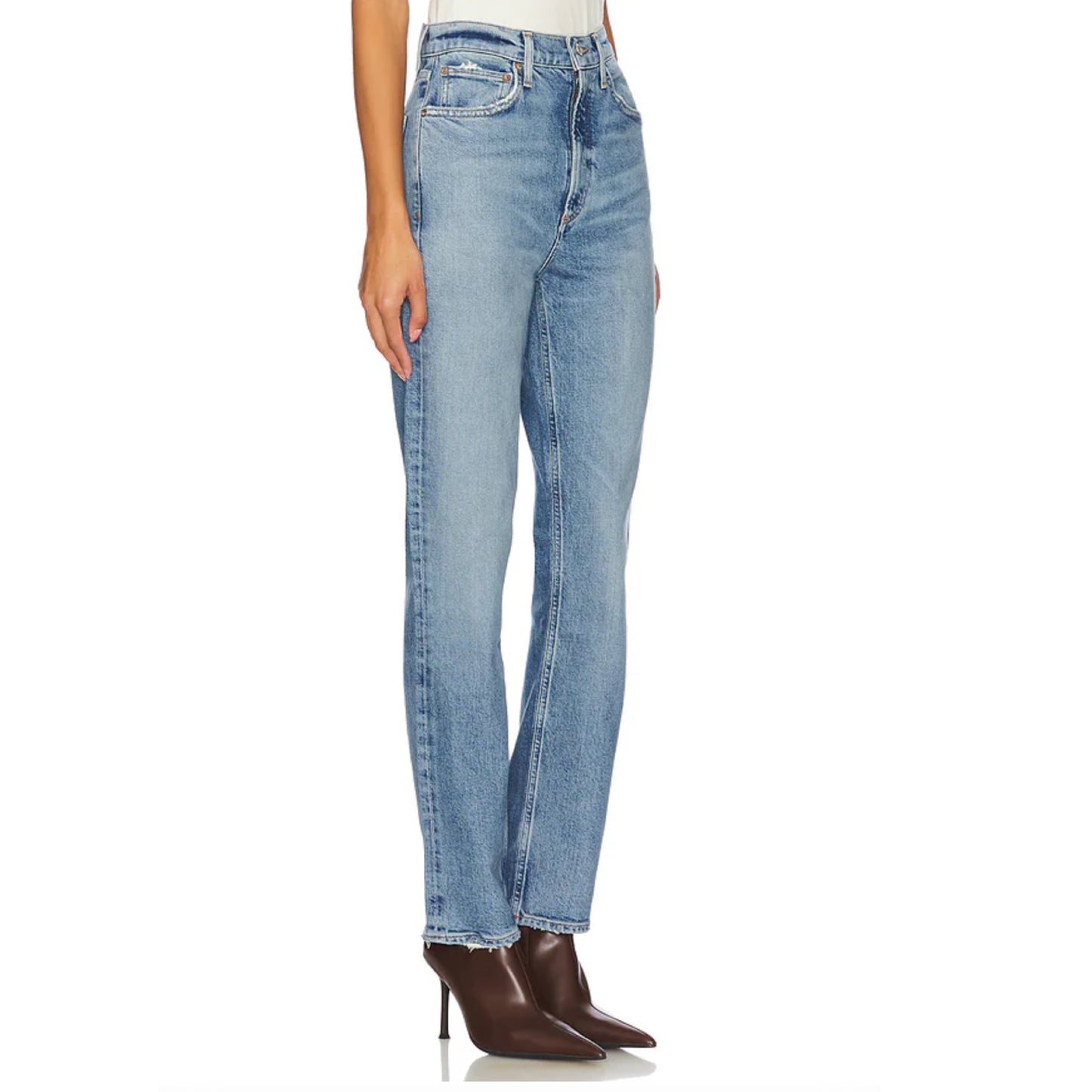 AGOLDE High Rise Stovepipe Jeans