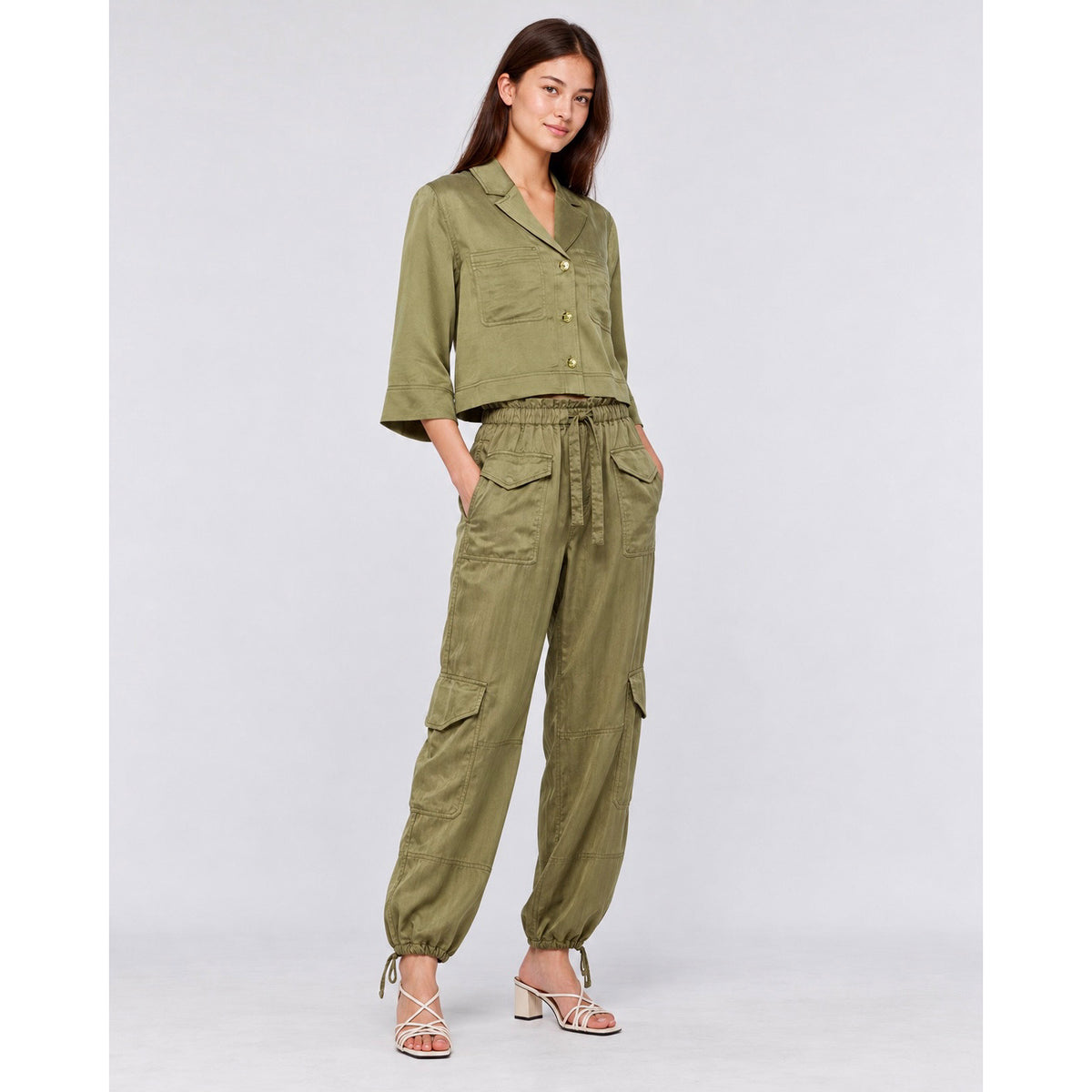 Ganni Washed Satin Set