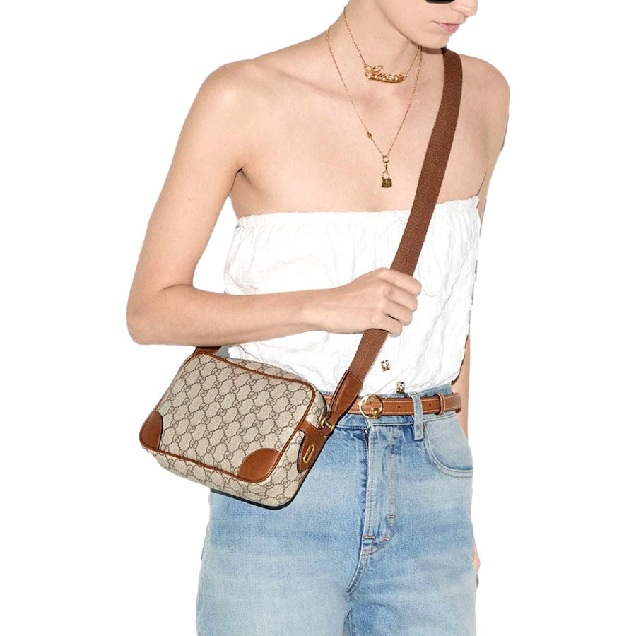 Gucci Emblem Crossbody Camera Bag