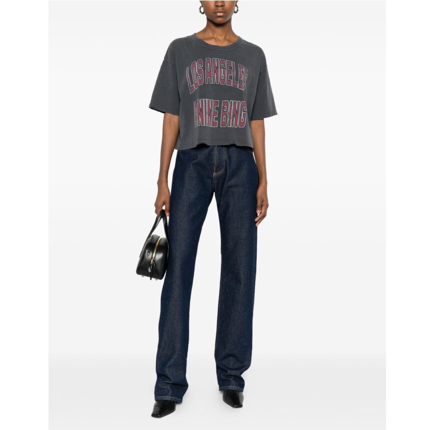 Anine Bing Cropped Tee