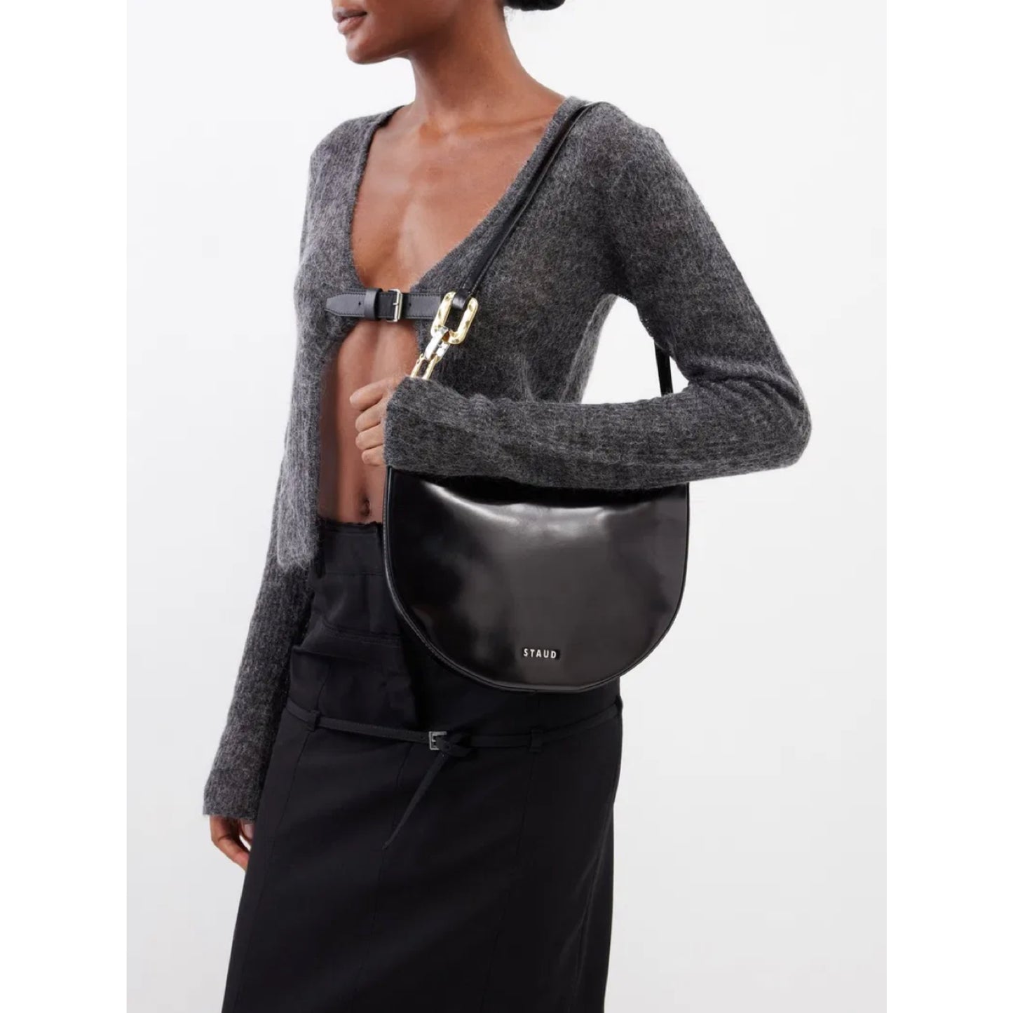 Staud Black Shoulder Bag