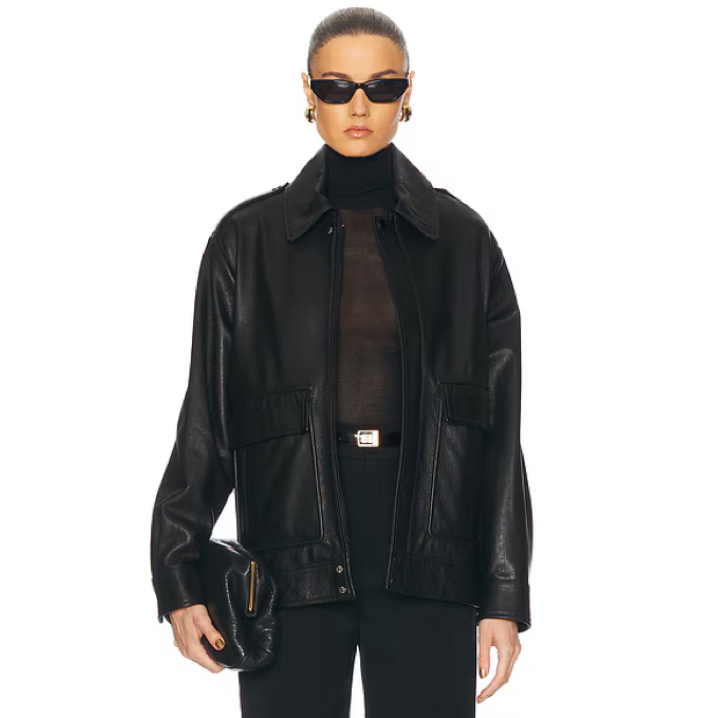 Nour Hammour Leather Jacket