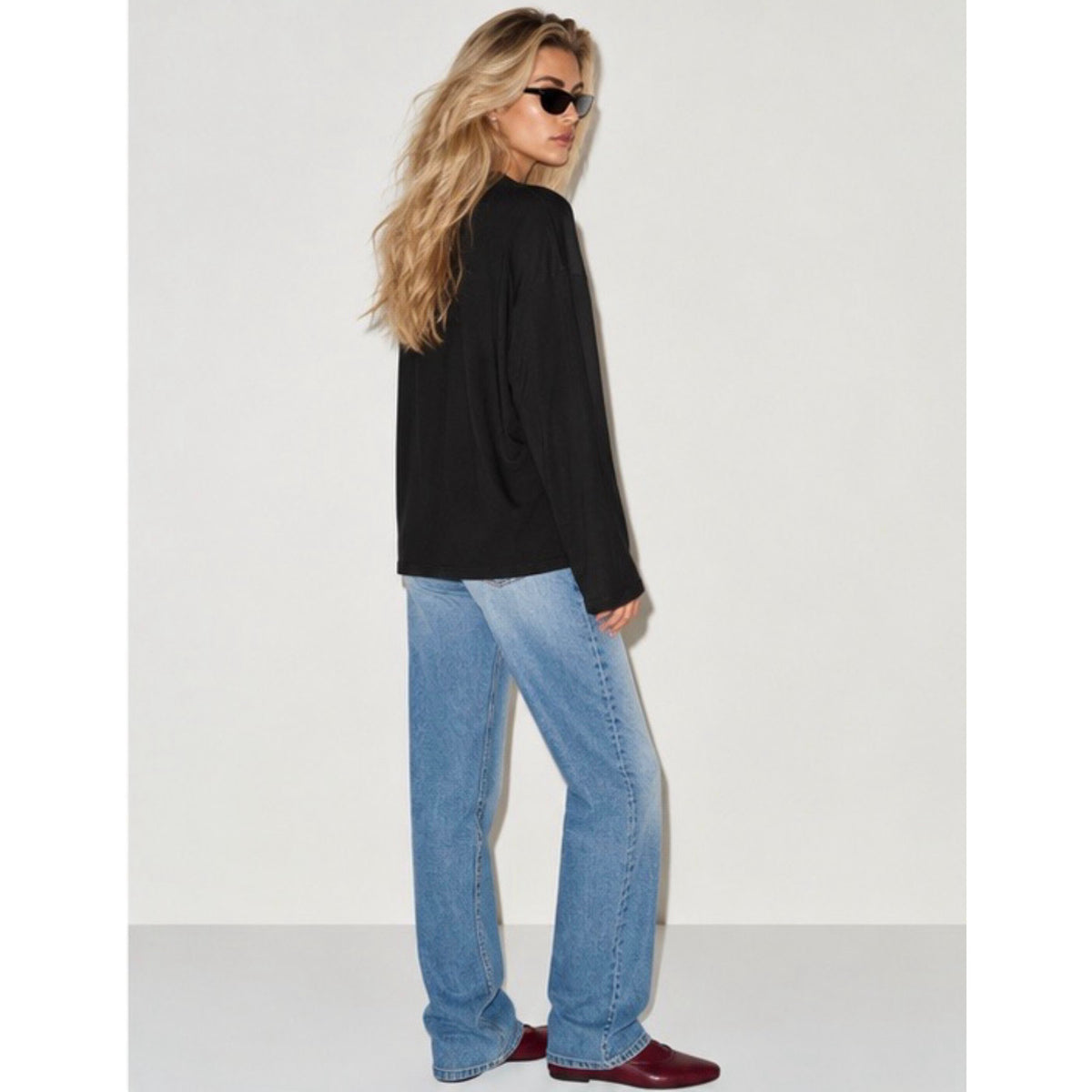 Reformation Wren Long Sleeve Tee