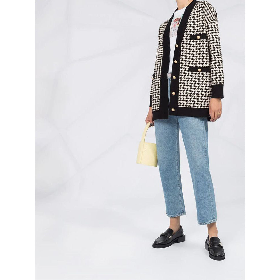 Sandro Houndstooth Cardigan