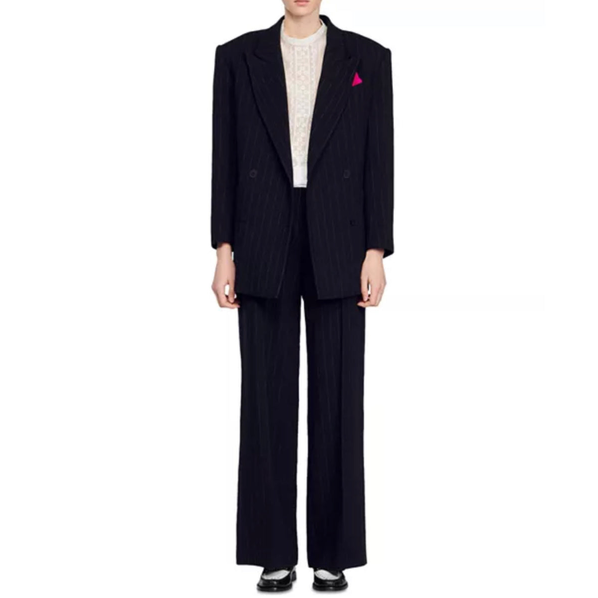 Sandro Pinstripe Blazer