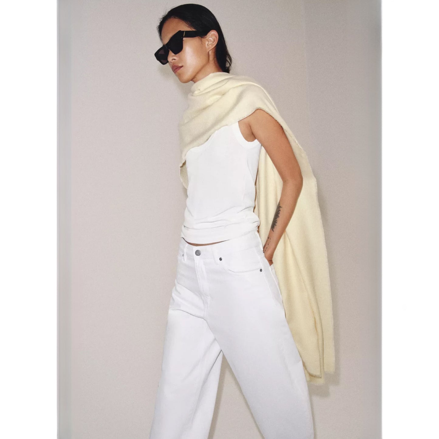 Zara Butter Yellow Scarf