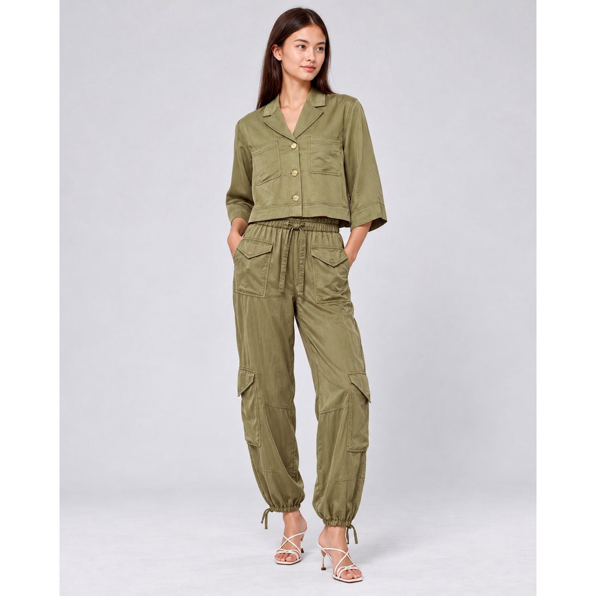 Ganni Washed Satin Set