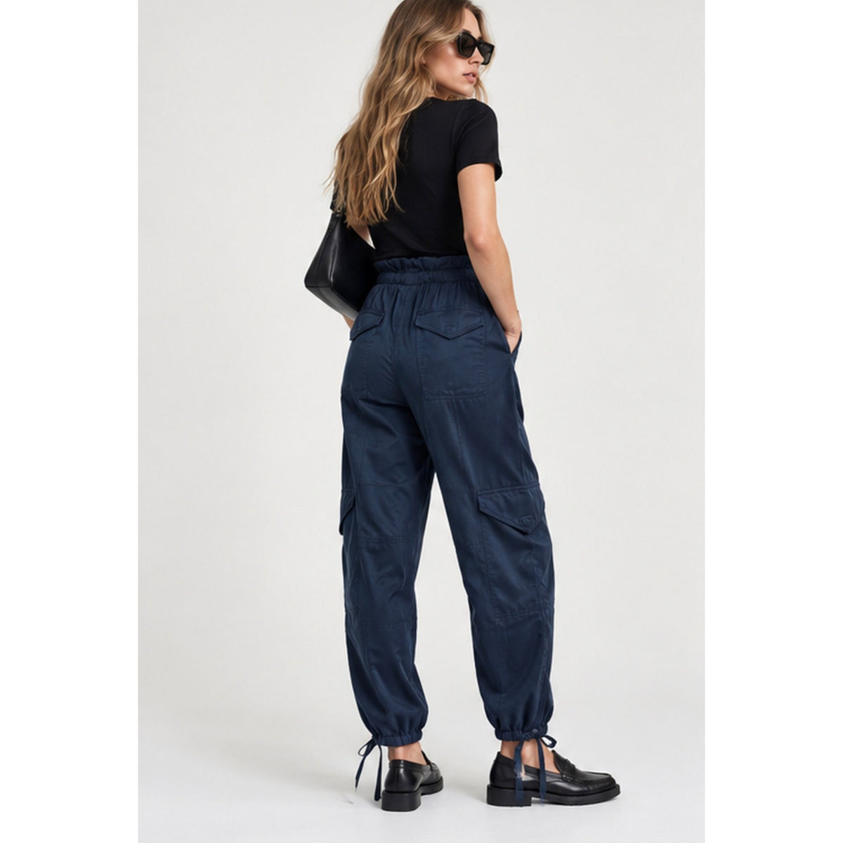 Ganni Satin Cargo Pants