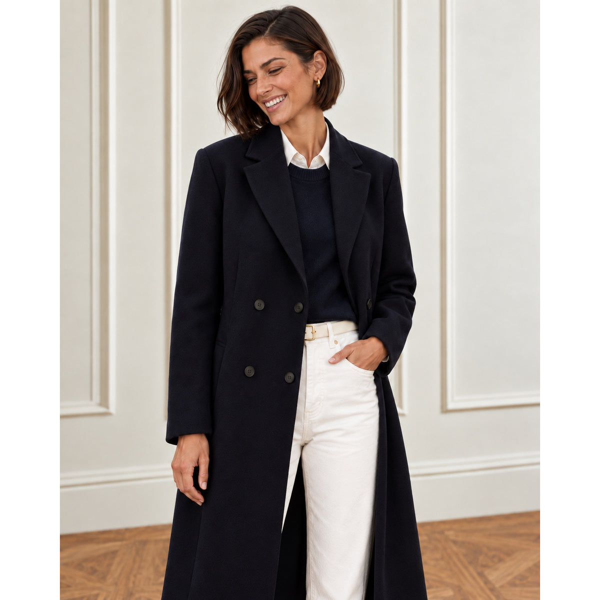 Theory Wool-Cashmere Coat