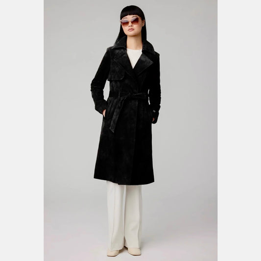Soia & Kyo Suede Trench