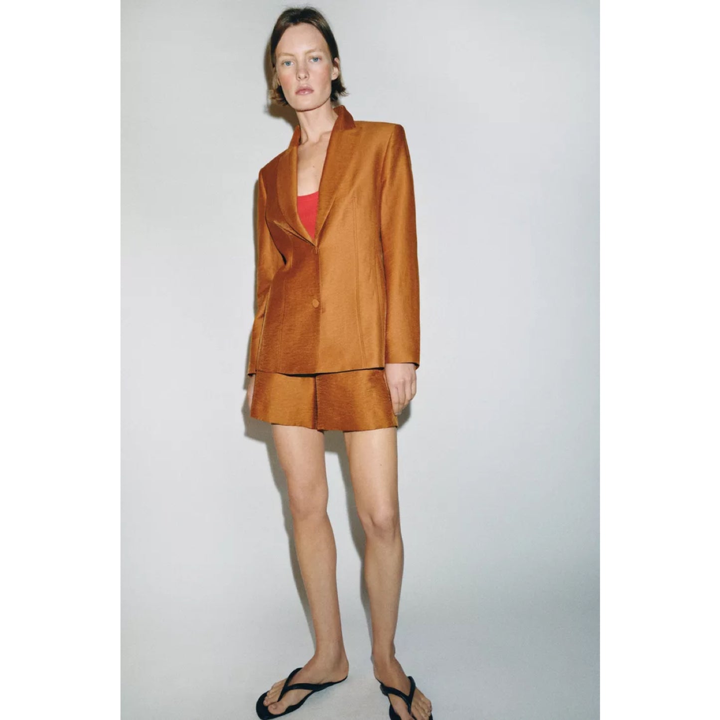 Zara Linen Blend Blazer