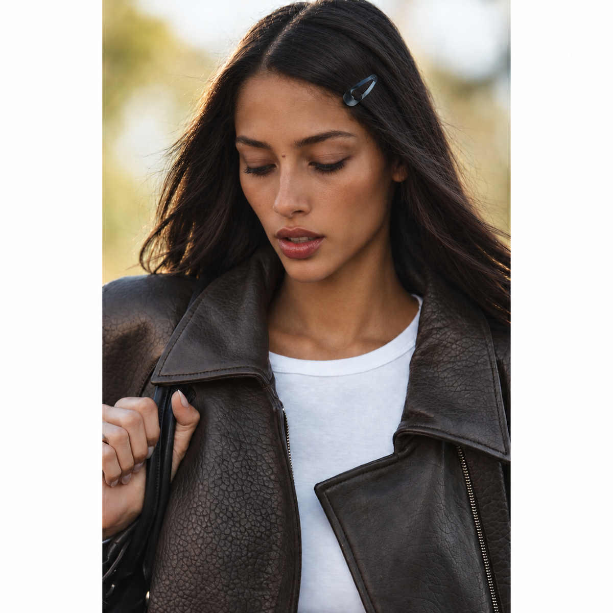 Zara 100% Leather Jacket