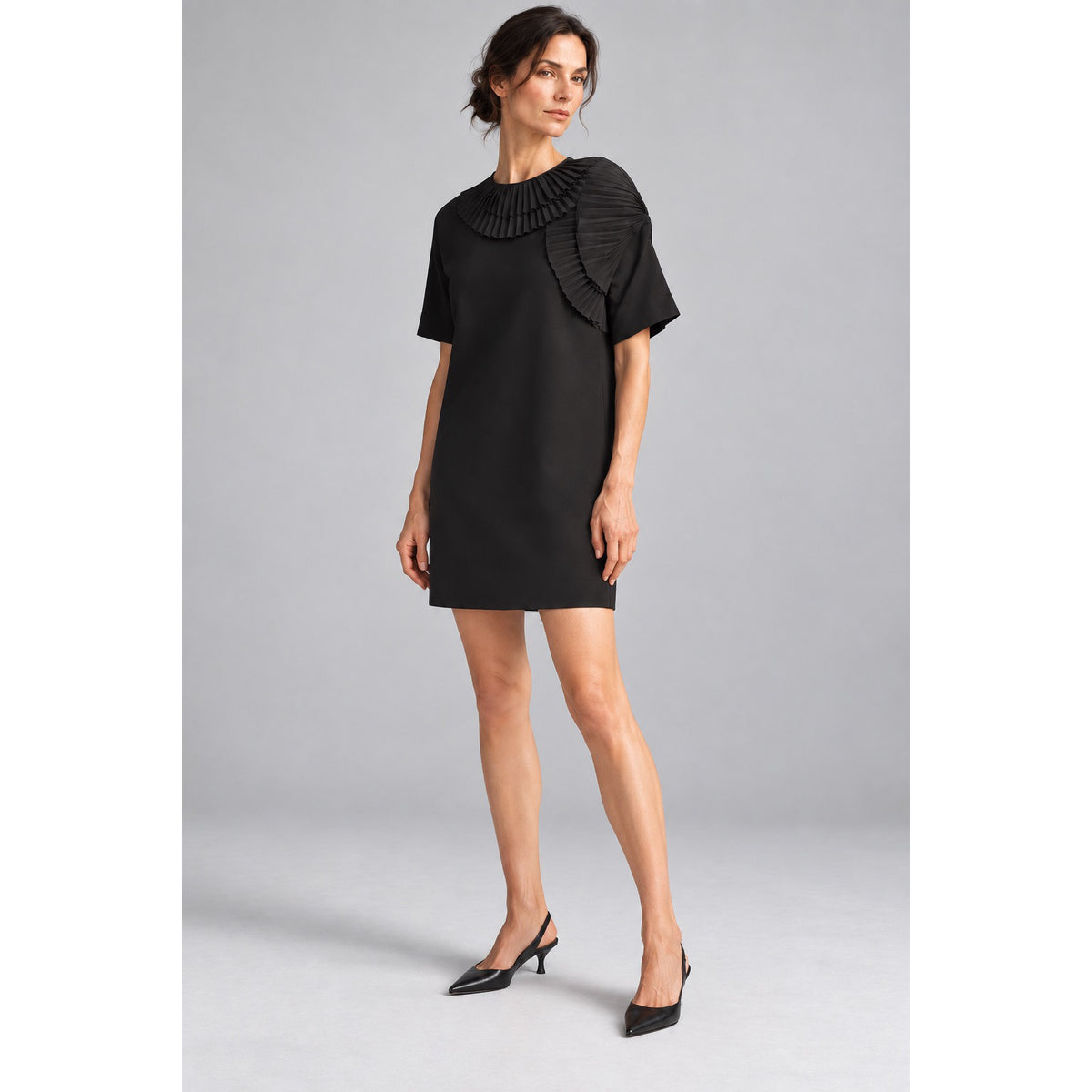 Nº21 Pleated Shift Dress
