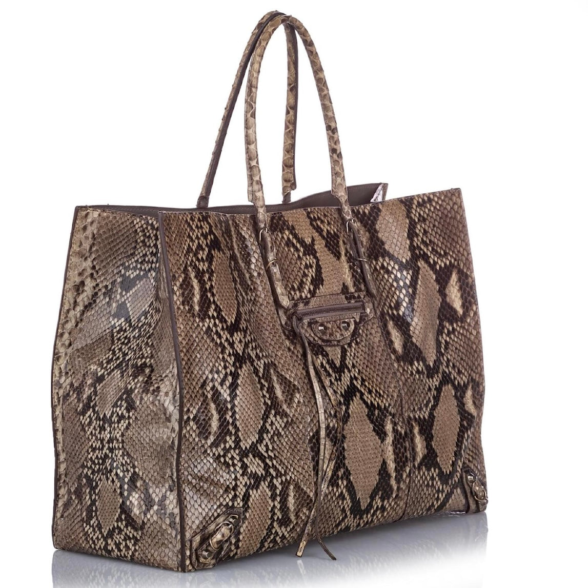 Balenciaga Papier A4 Python Tote