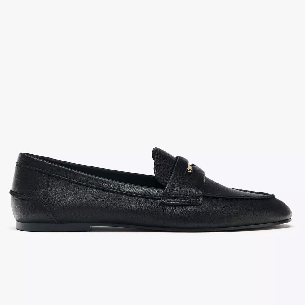 Zara Leather Penny Loafers