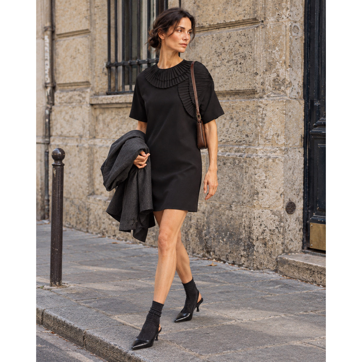 Nº21 Pleated Shift Dress