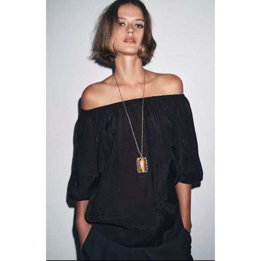 Zara Cold Shoulder Top