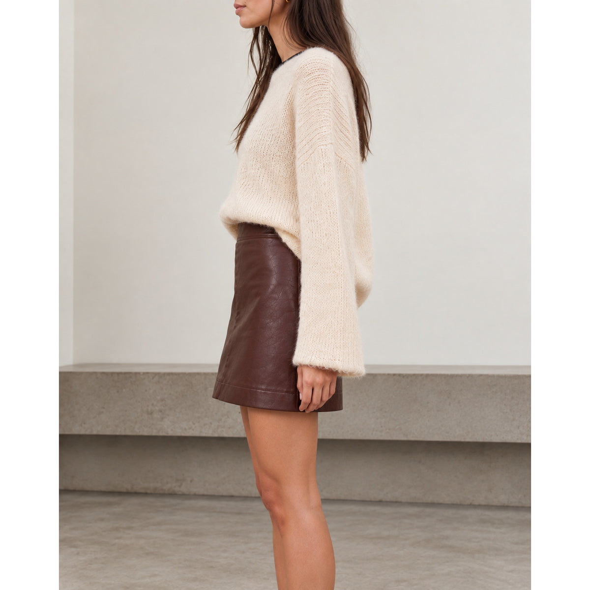Helmut Lang Leather Skirt