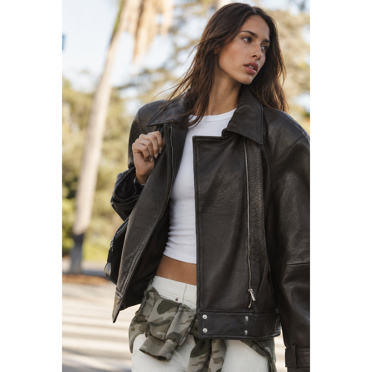 Zara 100% Leather Jacket