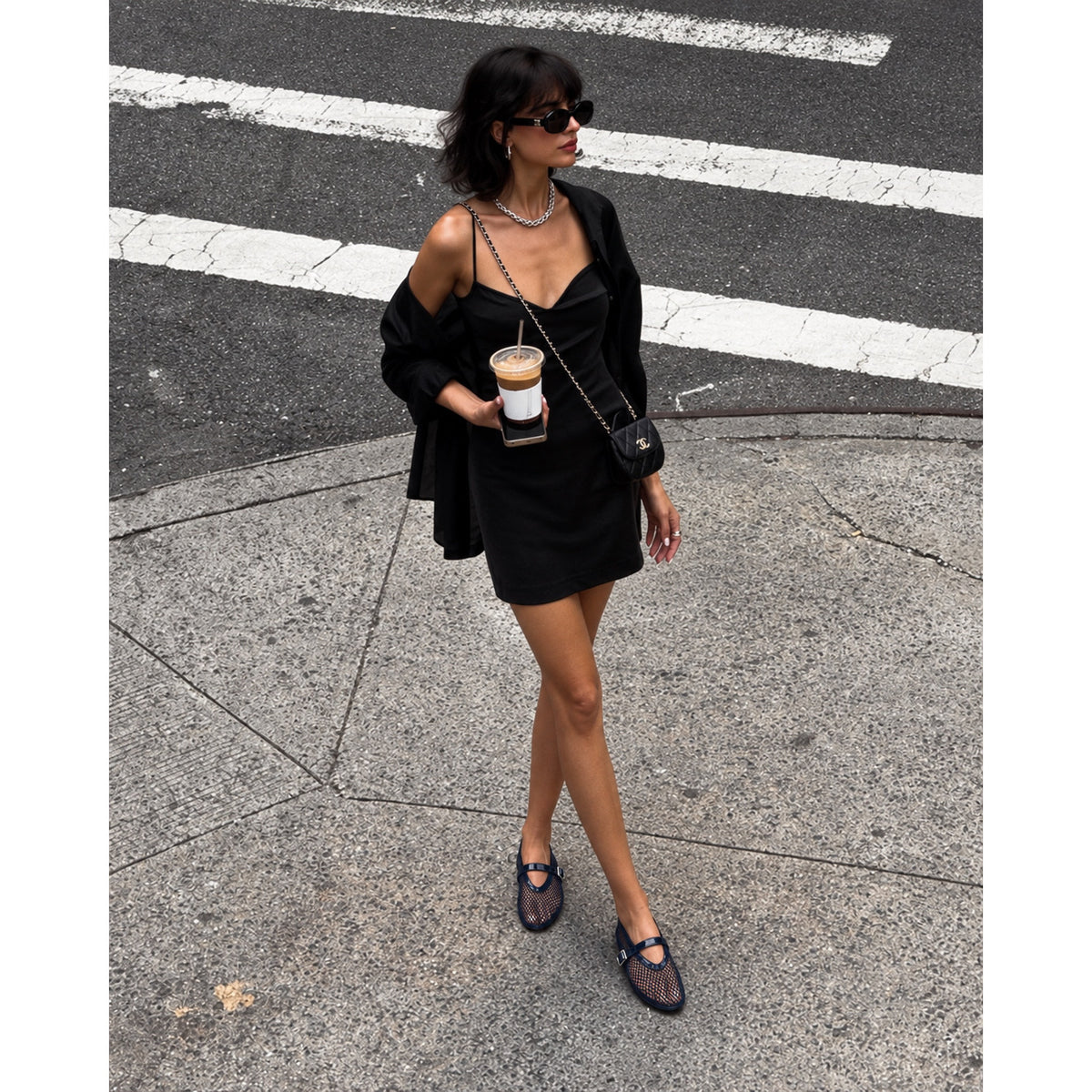 Alaia Fishnet Flats in Fishnet
