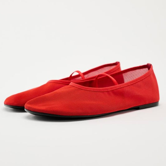 Zara Mesh Ballet Flats