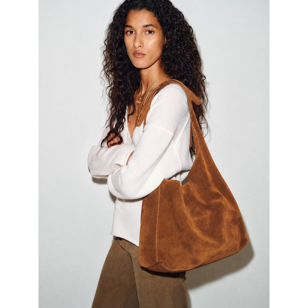 Reformation Suede Tote
