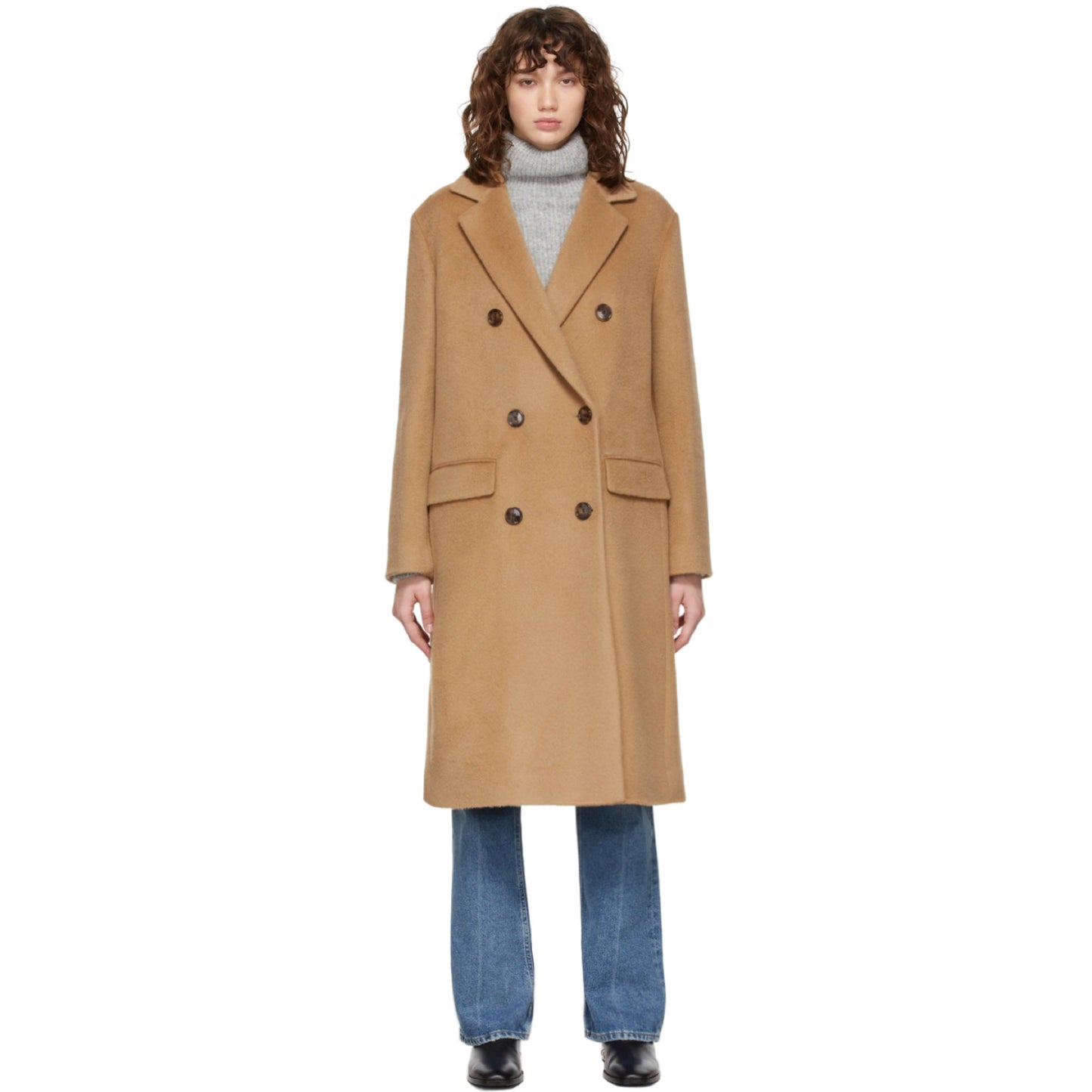 Boss Brushed Alpaca Coat