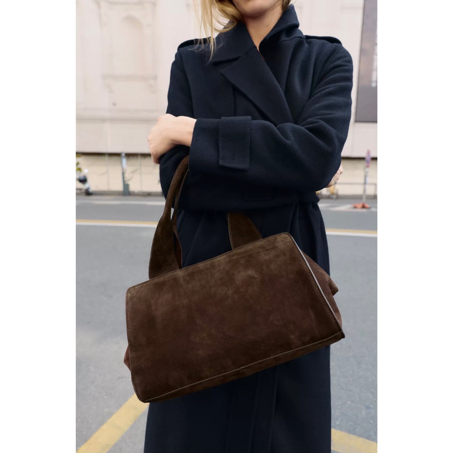 Zara Suede Shoulder Bag