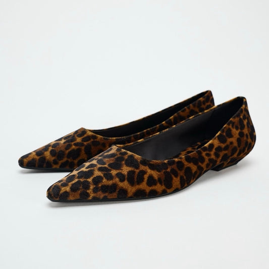 Zara Leopard Print Flats
