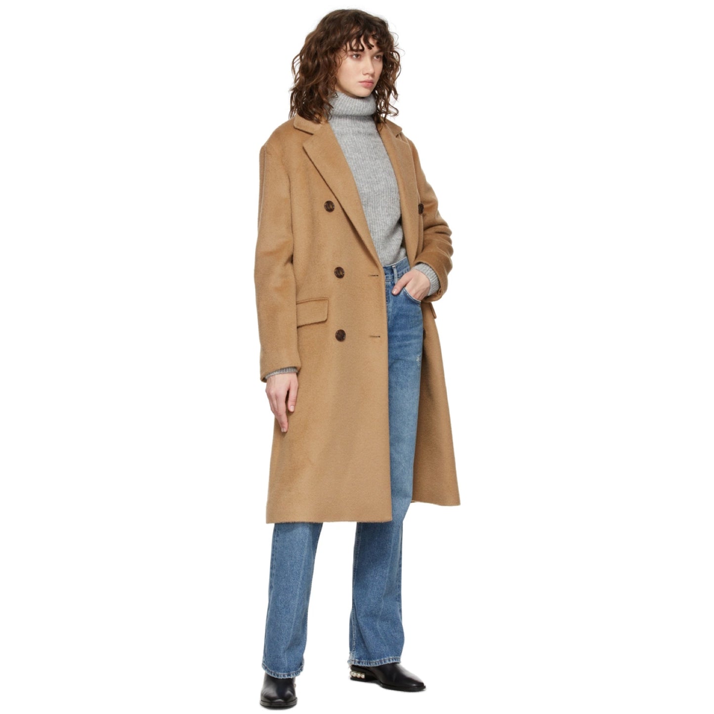 Boss Brushed Alpaca Coat