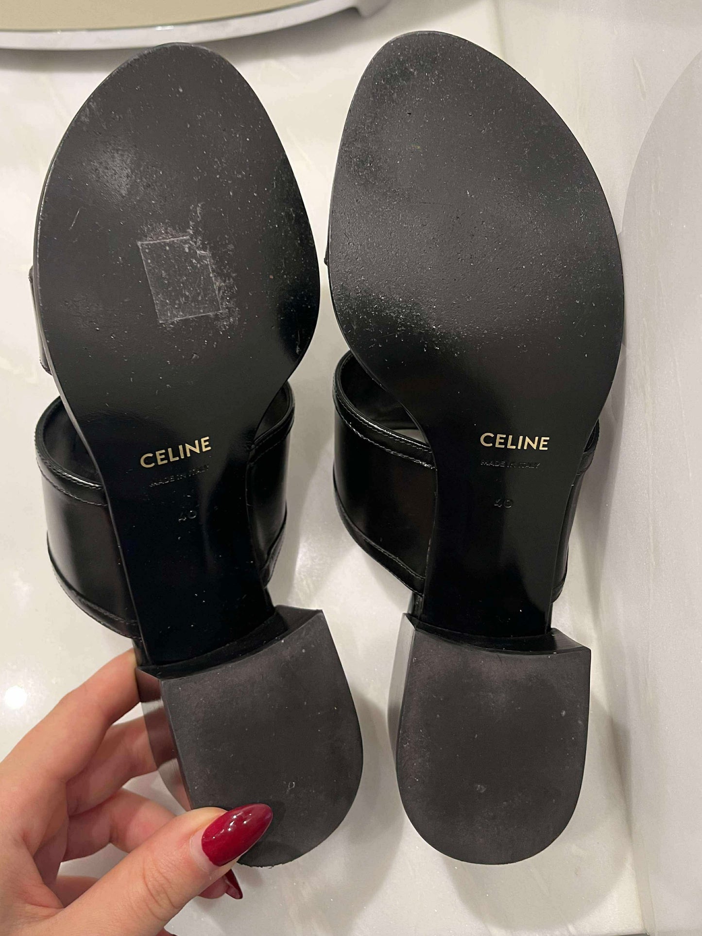 Celine Appoline Lambskin Mules
