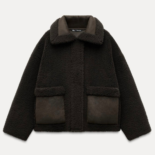 Zara Faux Shearling Jacket