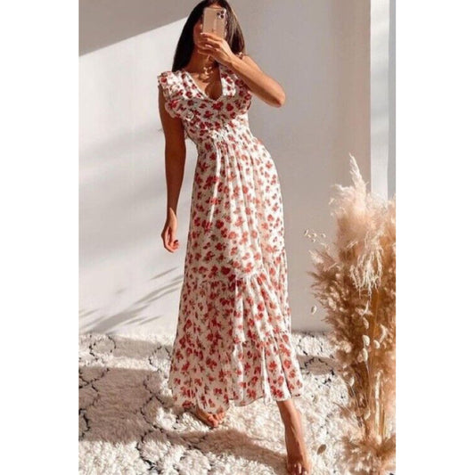 Zara Ruffled Floral Dress