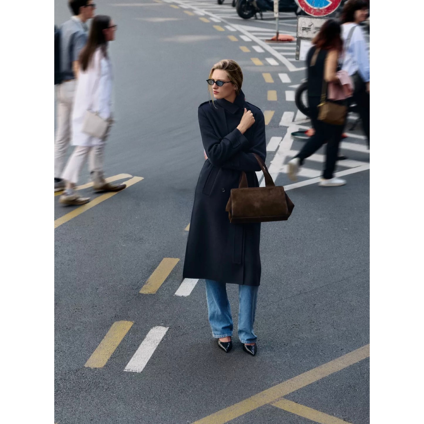 Zara Suede Shoulder Bag