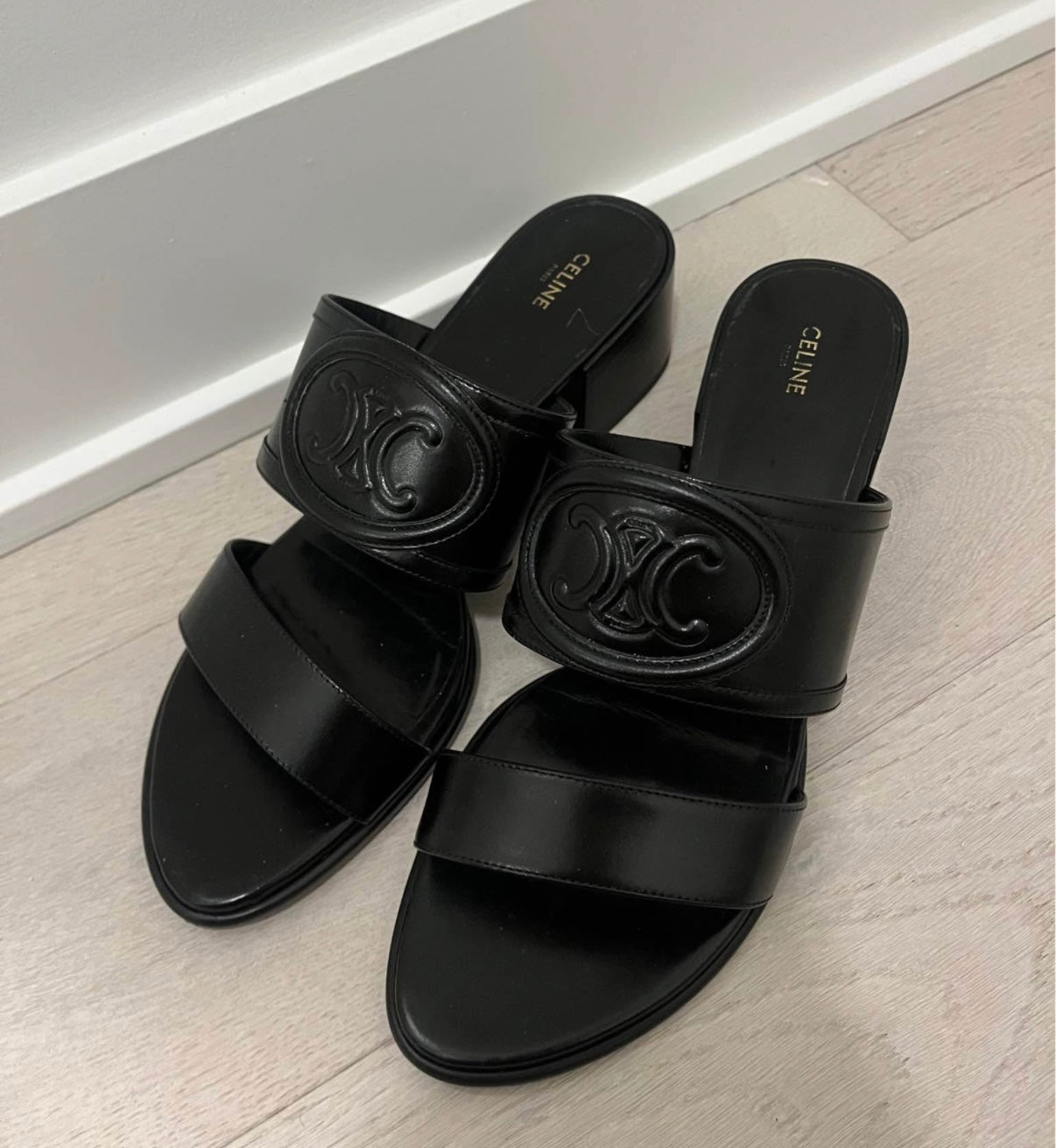 Celine Appoline Lambskin Mules