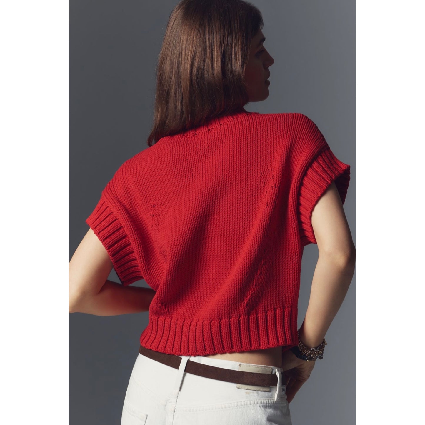 Anthropologie Heart Sweater