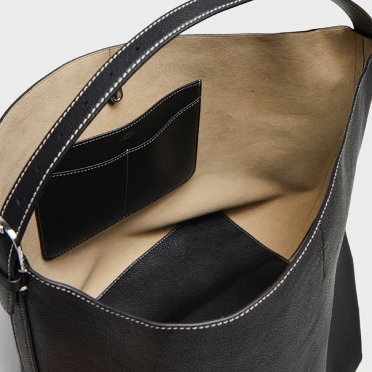 Toteme Leather Belted Tote