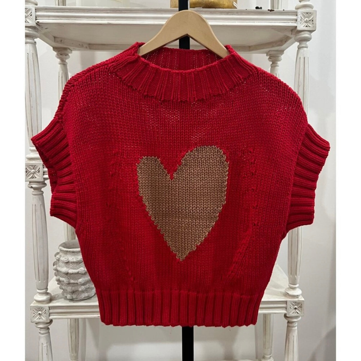 Anthropologie Heart Sweater