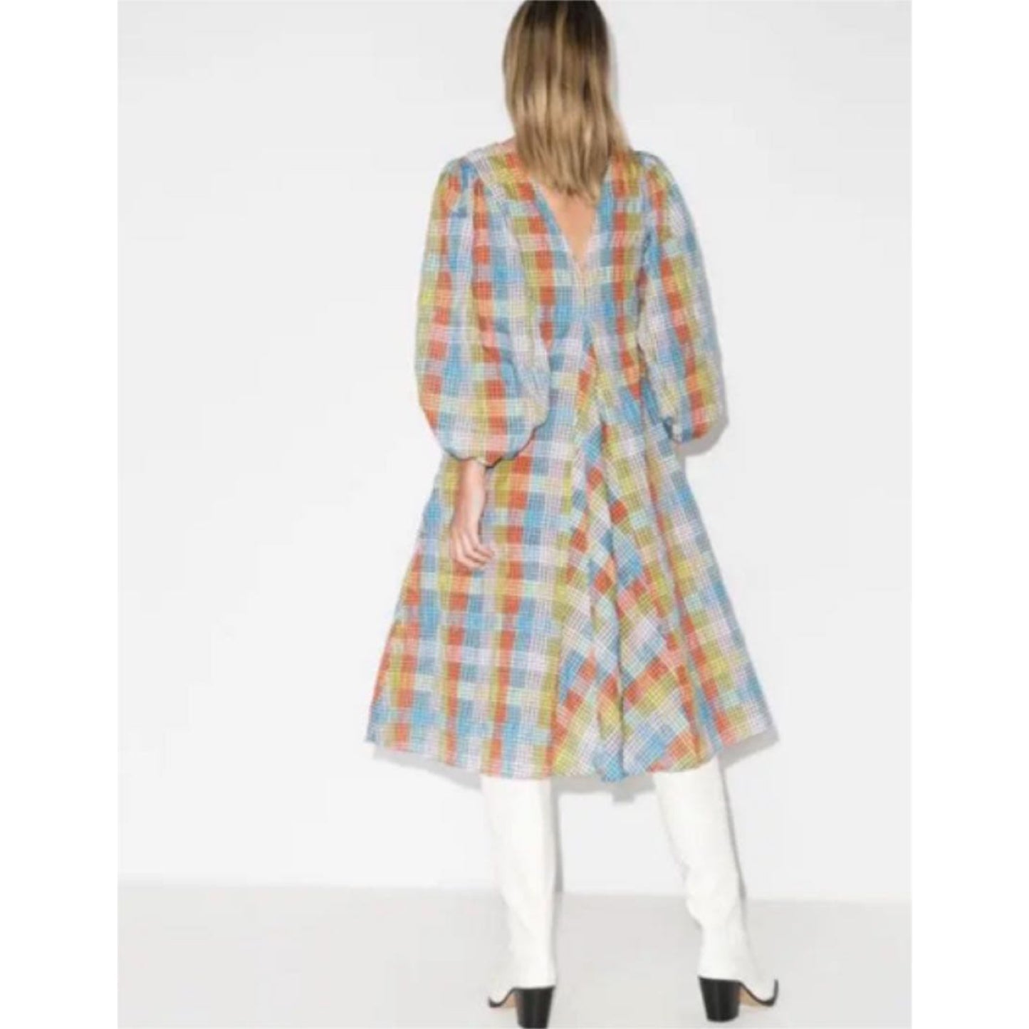 Ganni Seersucker Dress