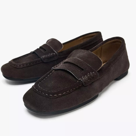 Zara Suede Loafers