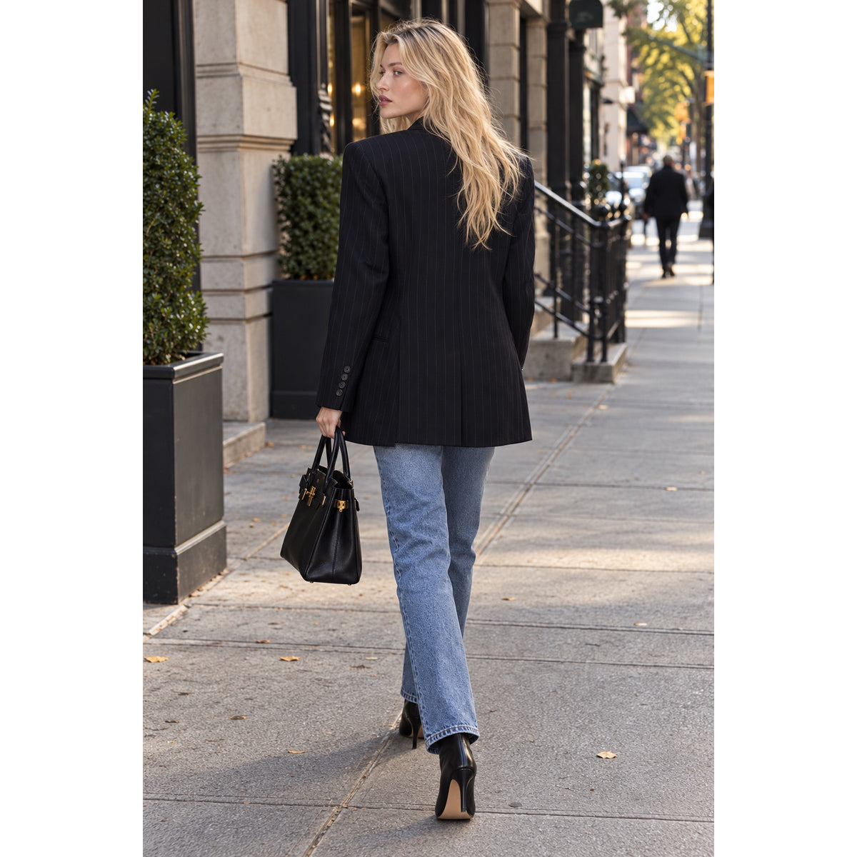 Sandro Pinstripe Blazer