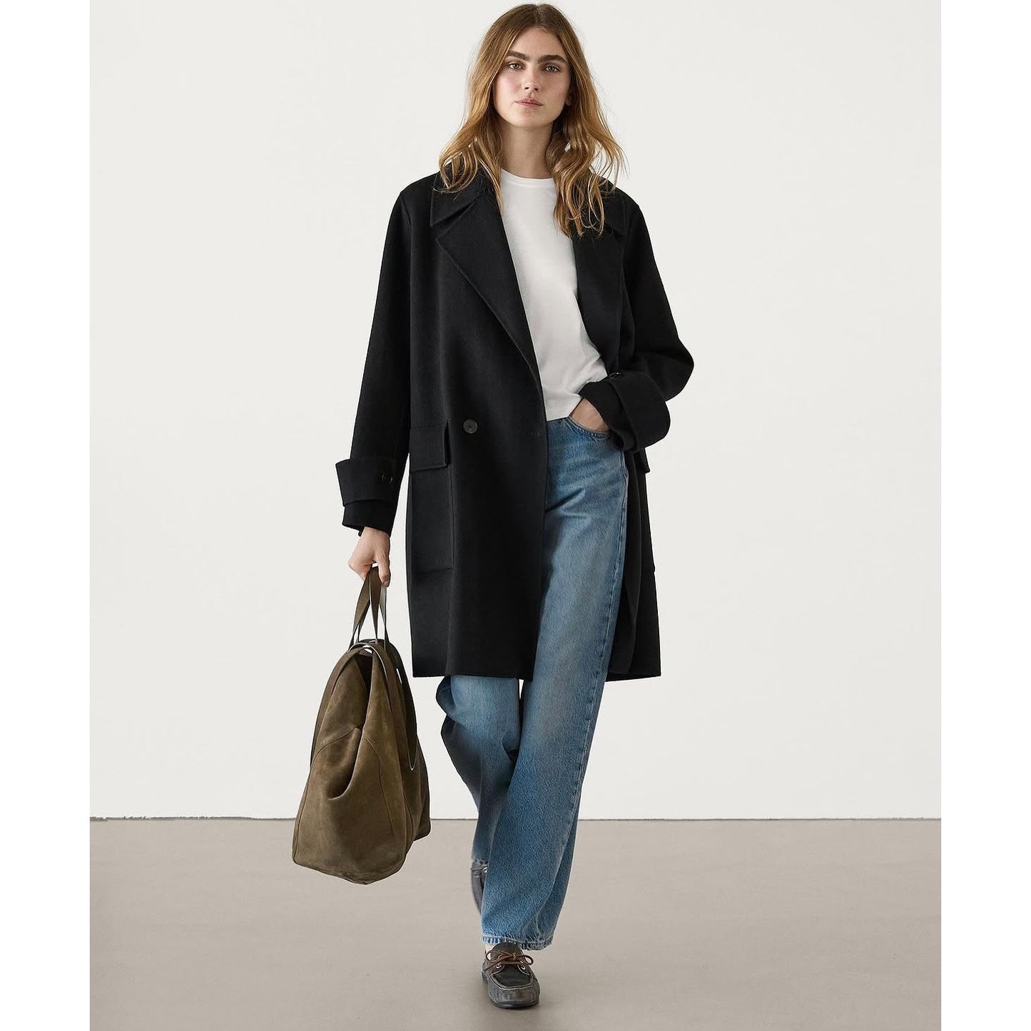 Massimo Dutti Wool Blend Coat