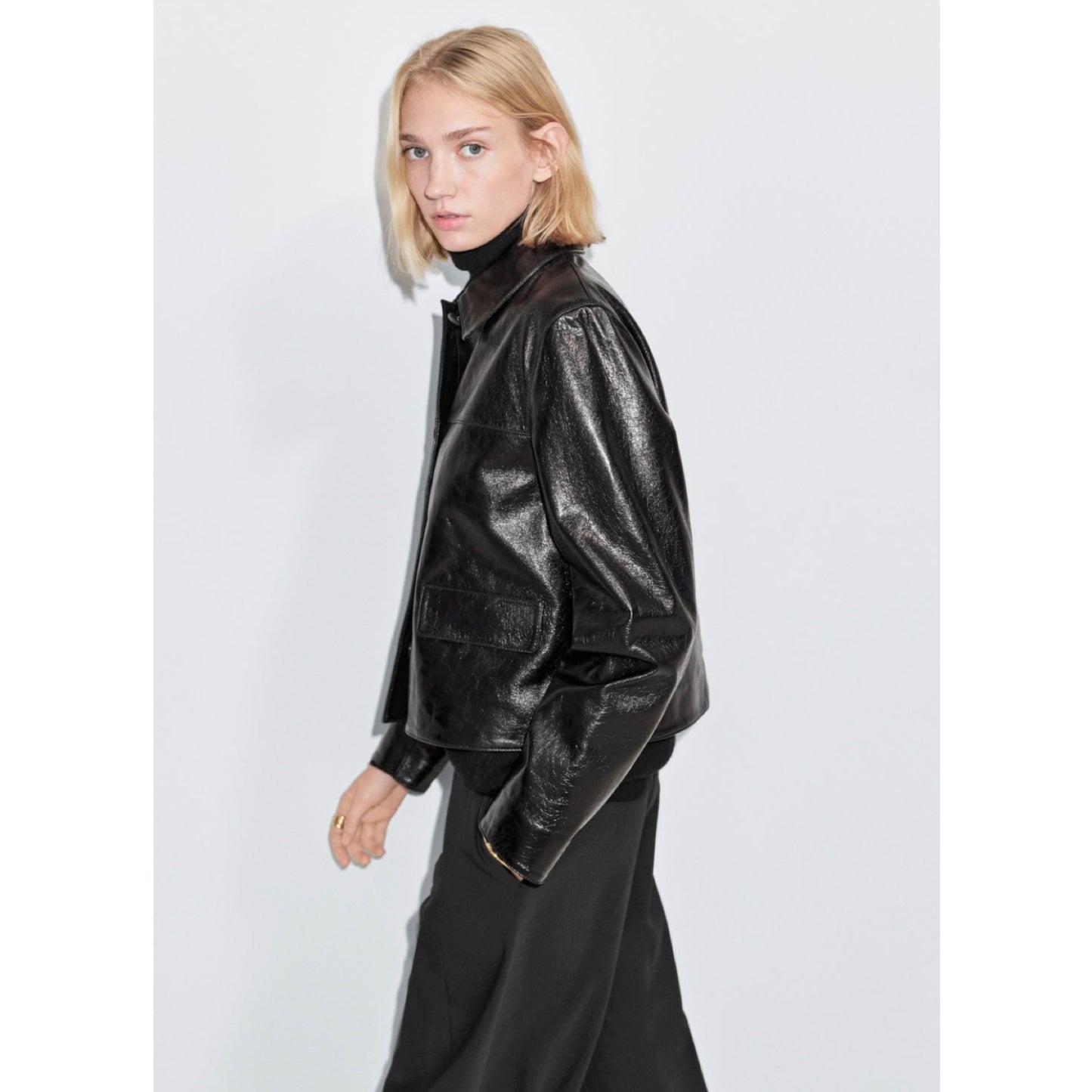 Massimo Dutti Leather Jacket